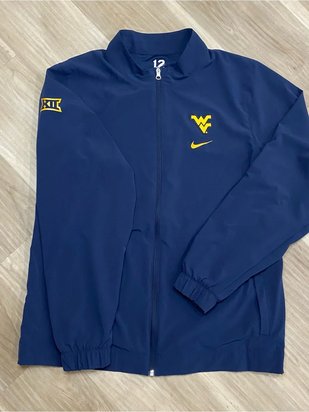 Nike West Virginia Mountaineers Jacket Mens XL Navy WVU Full Zip DZ8262-415